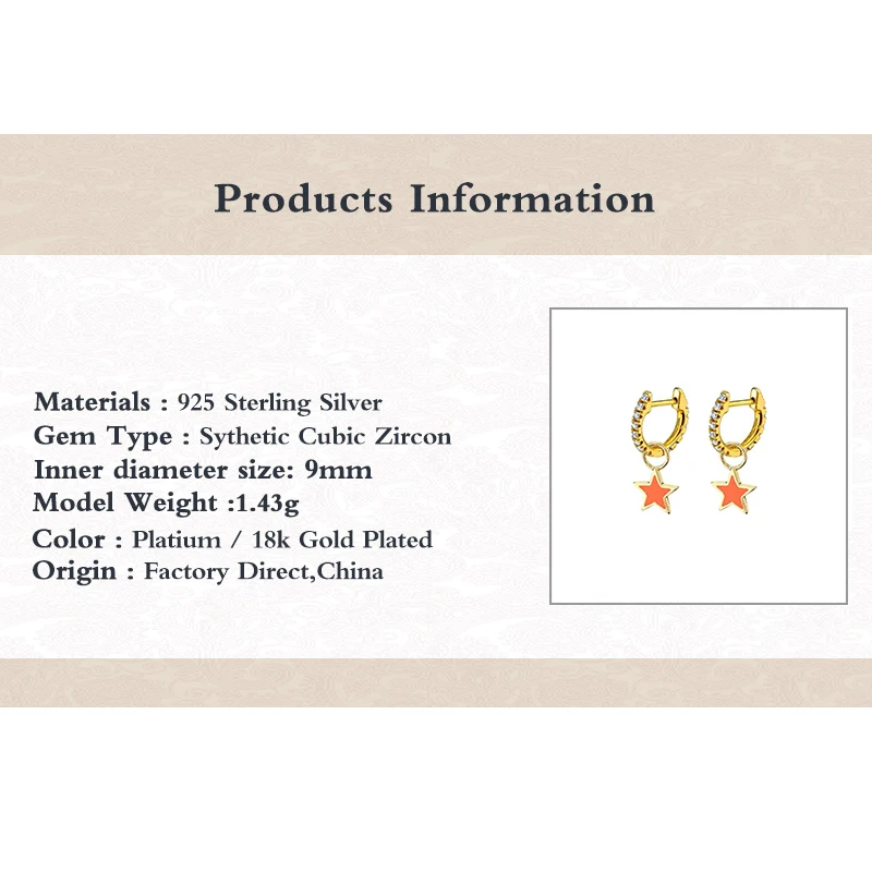 

Aide 2021 Trend 925 Silver Huggies Earrings Star Mushroom Smiley Face Geometric Zircon Pendientes Mujer Hoop Earring With Charm