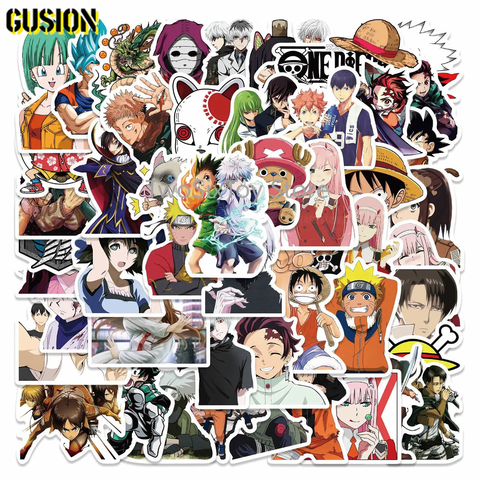 

10/50pcs Classic Japan Anime mix Stickers Cartoon Waterproof Skateboard Guitar Luggage Laptop Bicycle Funny Sticker Kids Toys