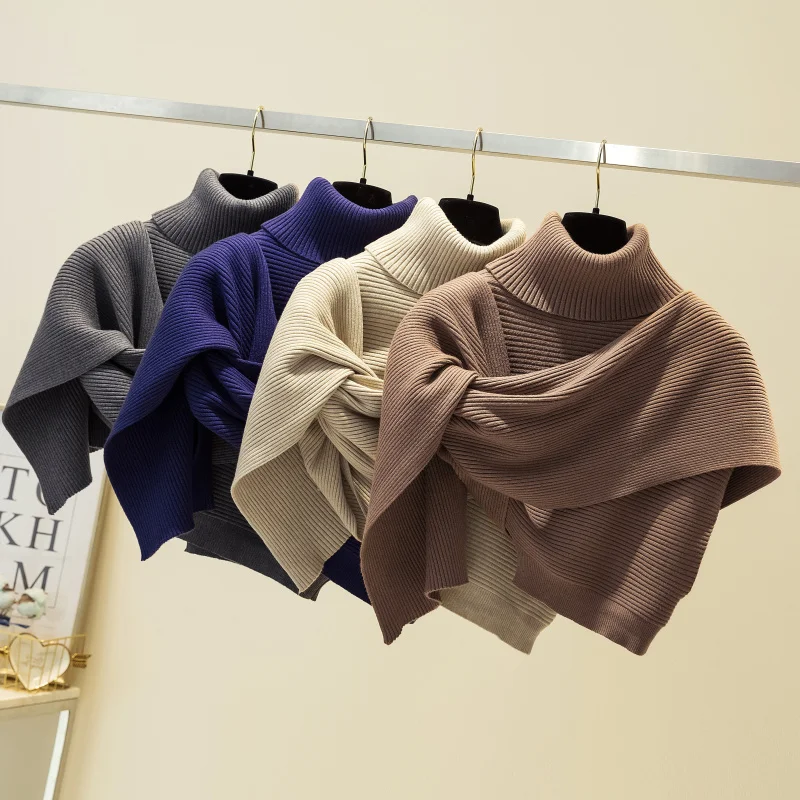 

Yuerwang женский свитер Асимметричная Водолазка пуловер свитера Асимметричные винтажные короткие вязаные топы Осенняя женская одежда