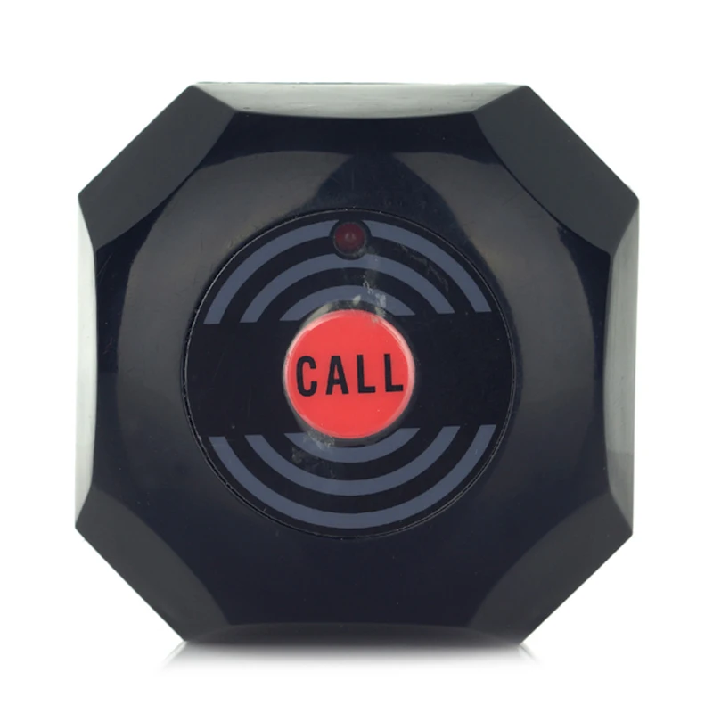 Недорогая беспроводная черная кнопка вызова система обслуживания для ресторана