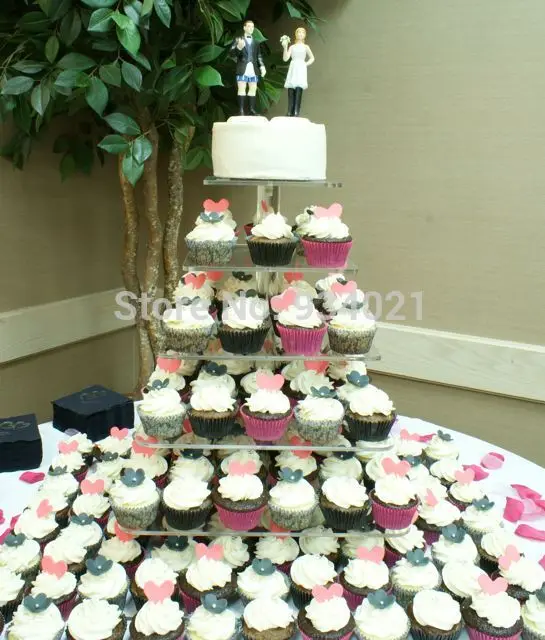 

Бесплатная доставка, кристальная подставка для торта, 6 ярусов, акриловая подставка для торта, квадратная подставка для кексов, украшение для вечеринки