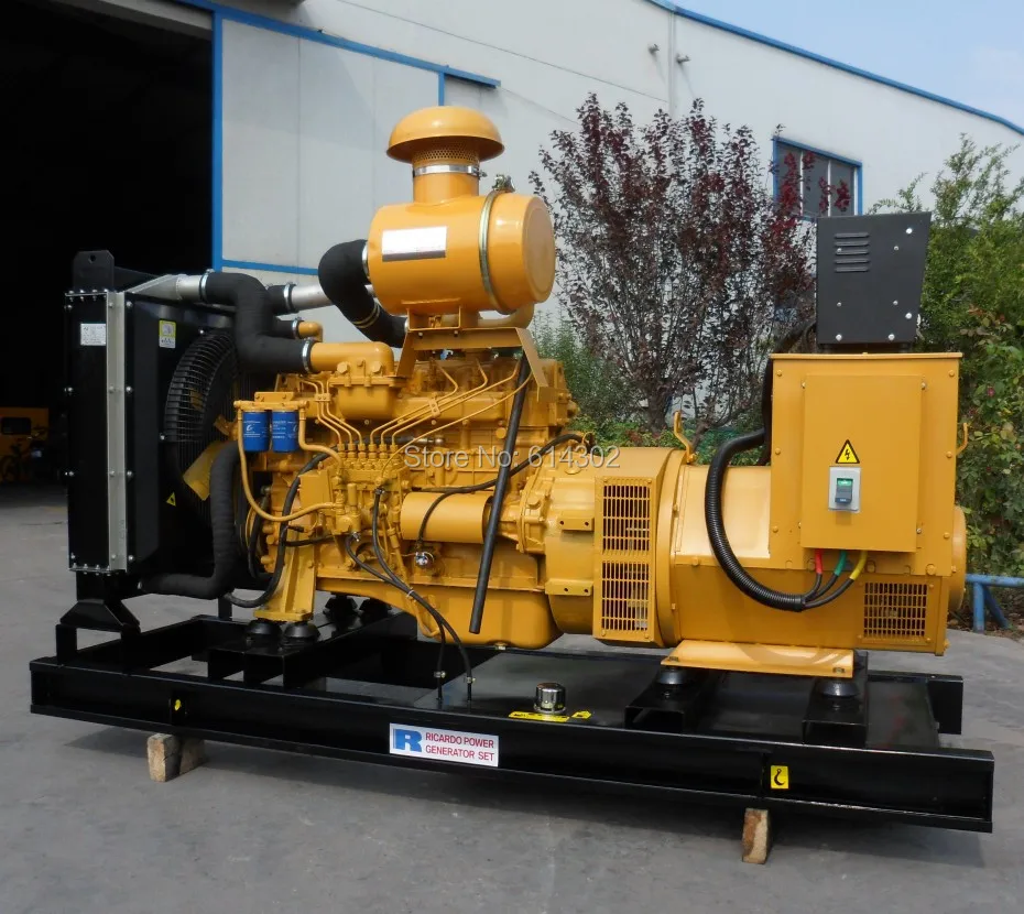 3-фазный бесшумный дизельный генератор weichai Ricardo 150kw187.5kw с щетчатым генератором