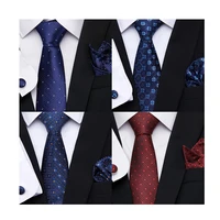 2021 new style wholesale brand 7 5 cm wedding gift tie handkerchief set necktie men suit accessories new years day wedding