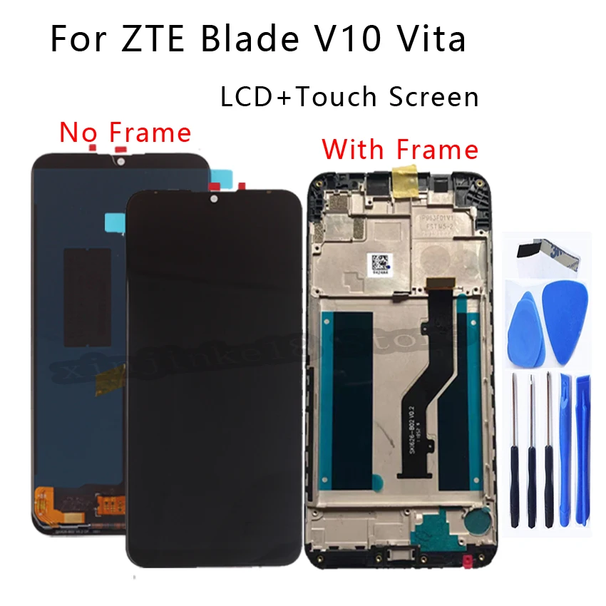 

6.26" For ZTE Blade V10 Vita LCD Display Touch screen Digitizier Assembly For zte V10 Vita LCD Phone Parts Repair kit With Frame