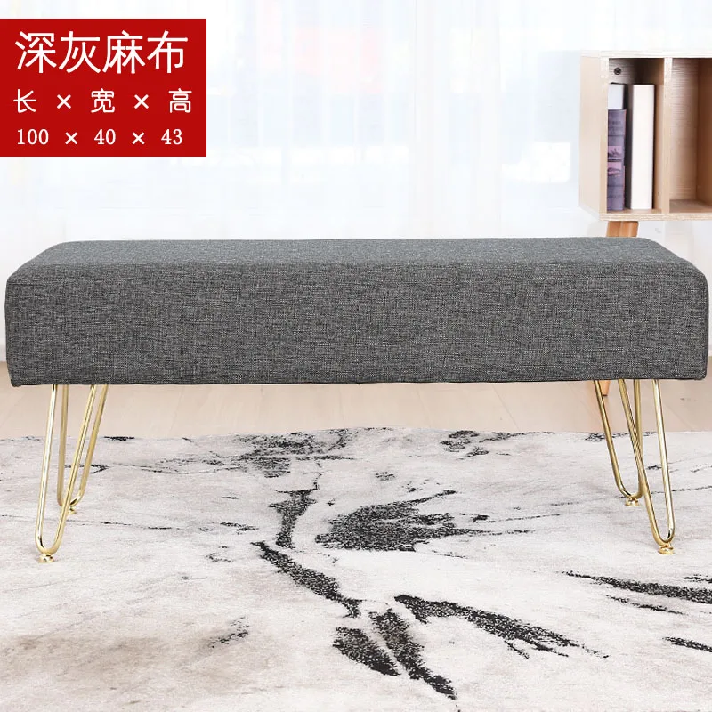 Скандинавский стул для смены обуви роскошная скамейка спальни магазина одежды