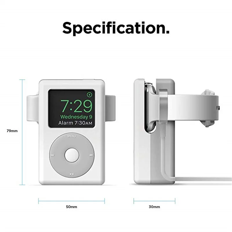 Подставка для Apple Watch 7 6 5 4 iWatch 3 2 1 силиконовые аксессуары настольные Ретро часы