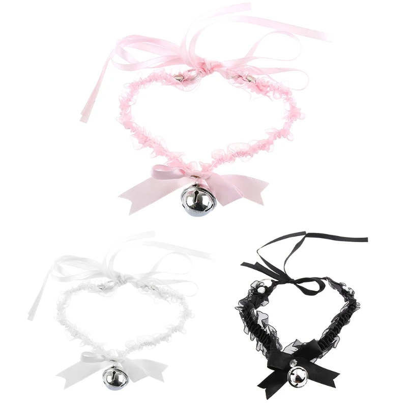 

Женское Ожерелье-чокер с кружевными оборками и бантом