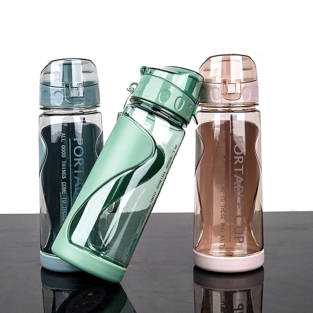 

570ml Water Bottle Outdoor Sports Travel Camping Bottle Plastic Leakproof Bottle Kettle Drinkware Accessories Portable Water Cup
