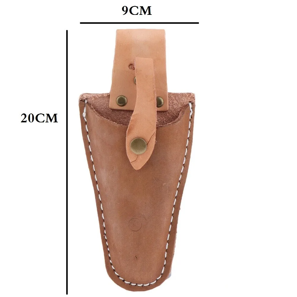 

2pcs Leather Sheath Pouch Holder Garden Tool Bag For Pruning Plier Shears