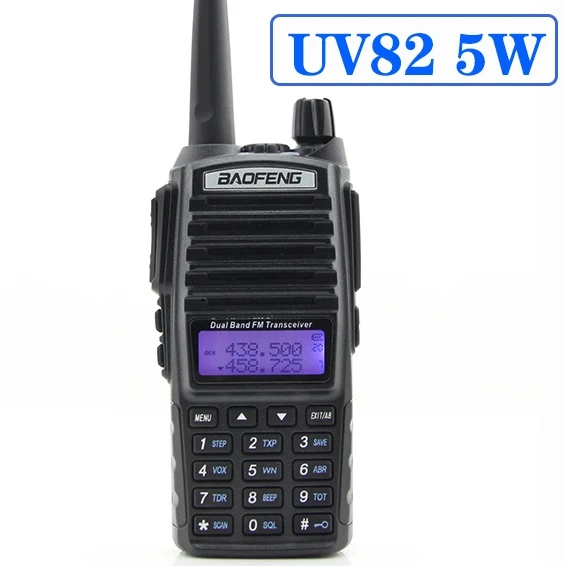 Baofeng UV-82 5 Вт/8 Вт/10 км дальность Портативный иди и болтай Walkie Talkie VHF/UHF PTT