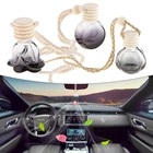 Стеклянный автомобильный флакон для духов, 50 шт., 10 мл, освежитель воздуха, подвесное декоративное украшение, подвеска для духов для эфирных масел для дома и офиса