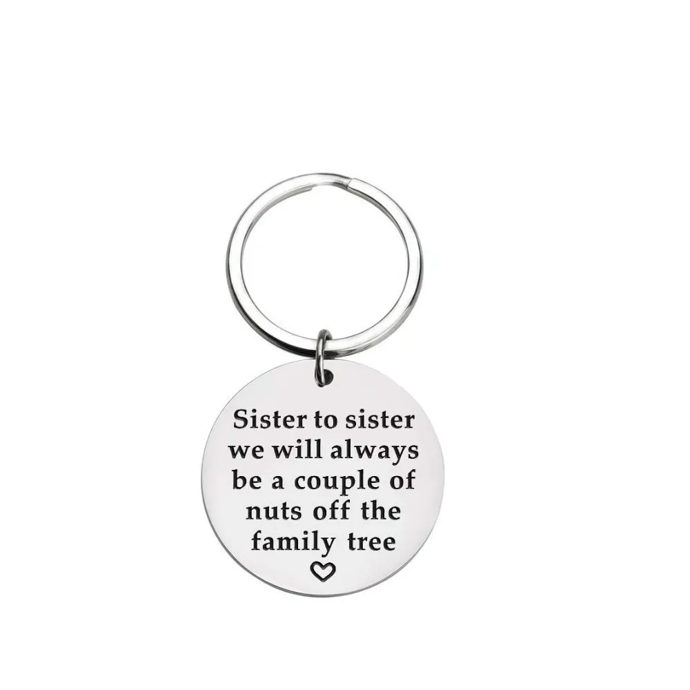 

Sister to Sister Keychain Gifts for Best Friend Sisters Girls BFF Friendship Birthday Gifts Key Ring Sister Gift from Sister