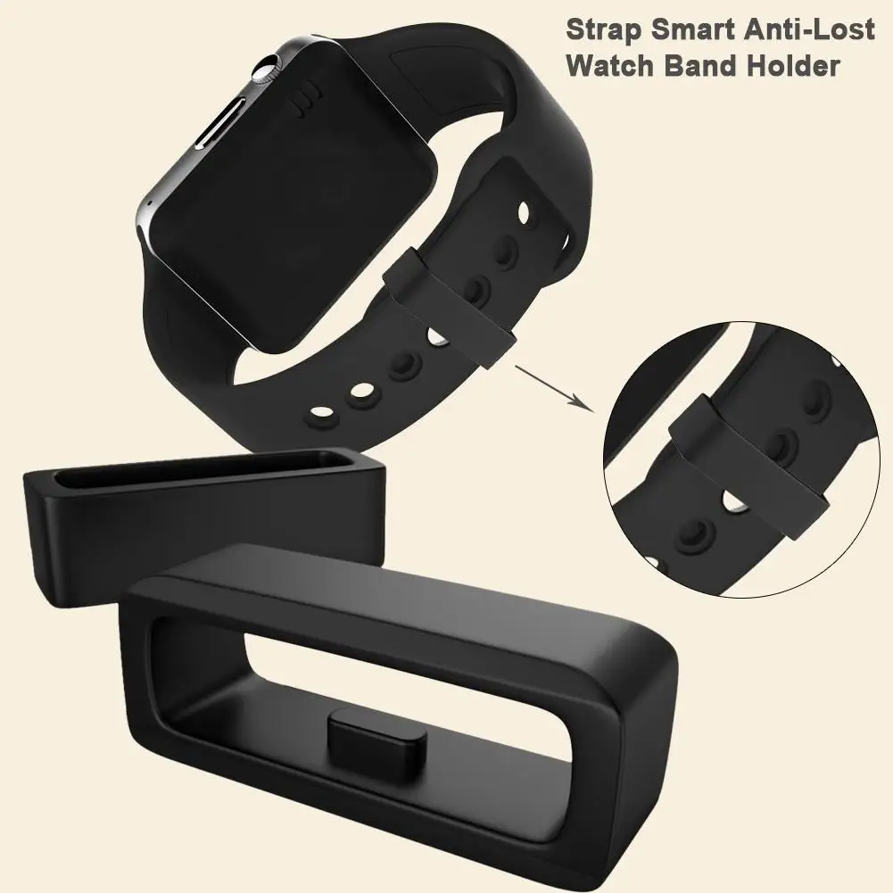 Подходит для 22 мм широкий ремешок Смарт Анти-потеря ремень Кронштейн черный