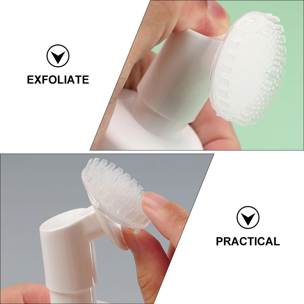 4pcs Face Brush with Bottle Facial Cleanser Dispenser | Красота и здоровье