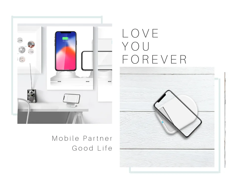 Настольный беспроводной зарядный держатель Chargeur индукция для iPhone 11 Max huawei Mate30 Pro Беспроводное зарядное устройство коврик док-станция