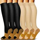 Мужские Компрессионные носки, мужские и женские летные дорожные эластичные носки для медсестер, Edema, беременных, варикозное расширение вен, походов, для бега