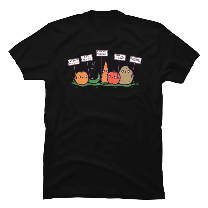 

Vegans Tees 2019 Popular Crew Neck Custom Short Sleeve Men T-shirts comfortable Tshirts for Boy