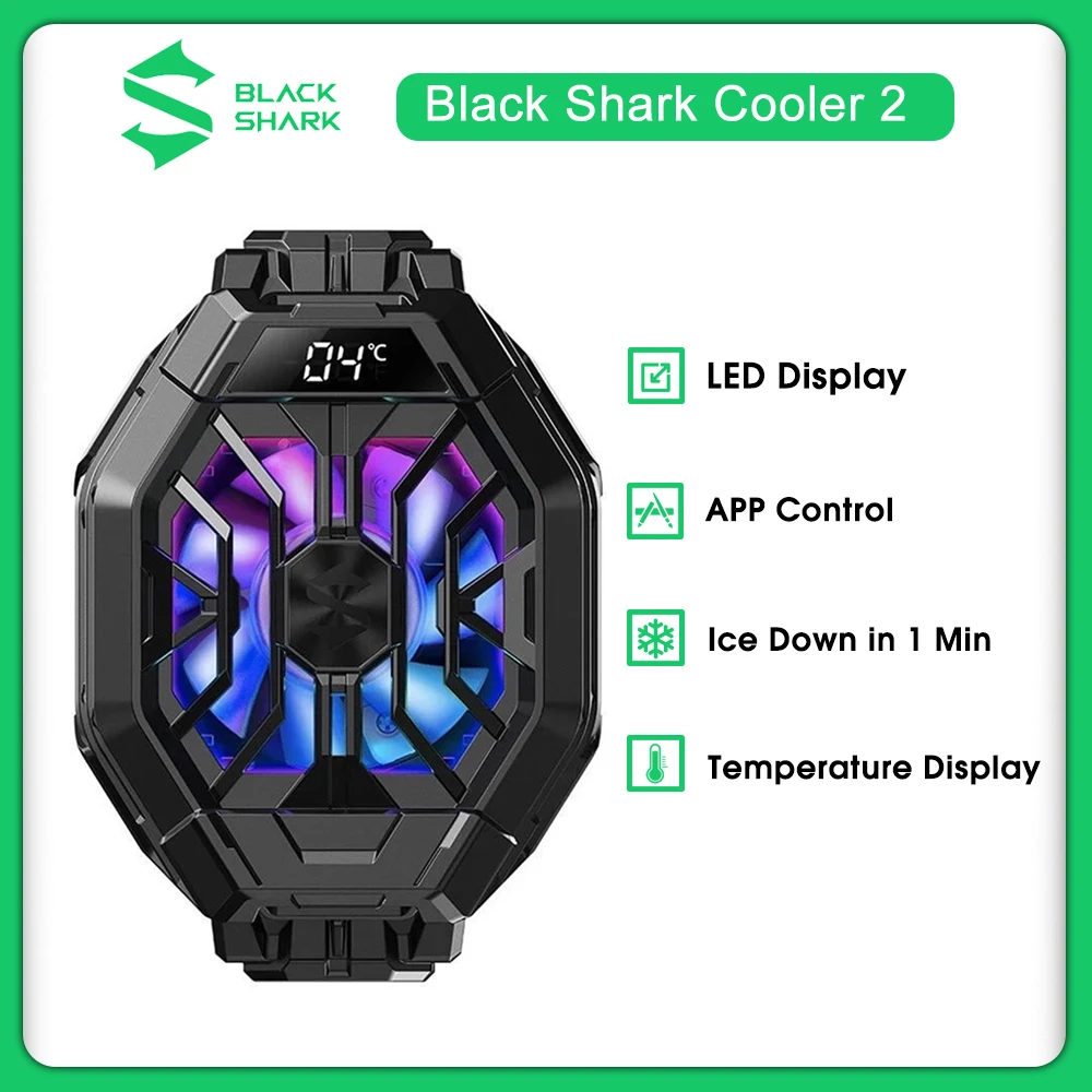 

Original Black Shark Cooler 2 Pro Gaming Cooler FunCooler Pro Smart FunCooler For IPhone Redmi K40 Pro BlackShark 4/Pro