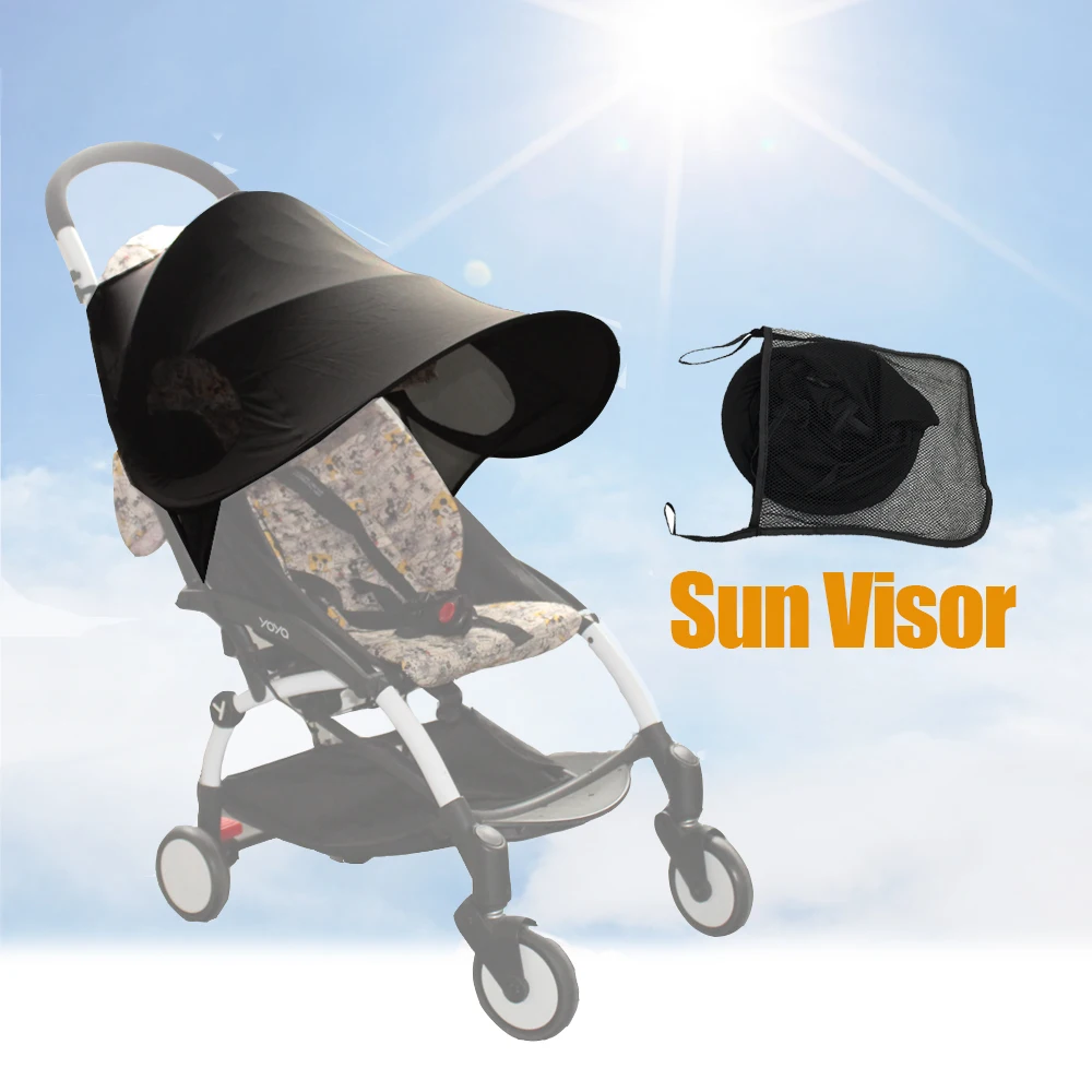 

Universal Baby Stroller Accessories Sun Shade Sun Visor Canopy Cover UV Resistant Hat fit Babyzenes Yoyo Yoya+ Pushchair Pram