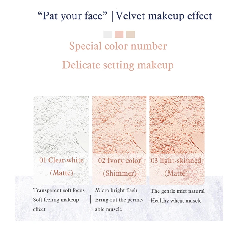 Светильник Кая рассыпчатая пудра прозрачная водостойкая стойкая контроль