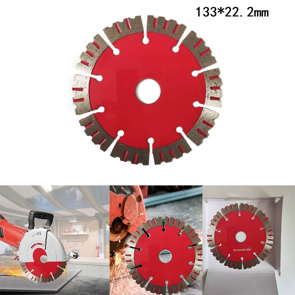 

Circular Diamond Saw Blade 133*22.23mm Cutting Disc Rotating Electric Power Tool Accessories For Granite Quartz Stone Concrete