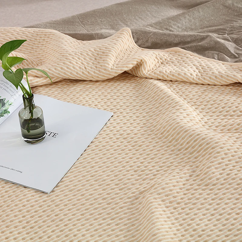 EMF Protection Blanket Pure silver with organic cotton 5G block Quit Size: 150x216cm Tan color thick