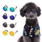 Милая круглая собака, солнцезащитные очки, украшение, градиентный цвет, Модная фотография, щенок, подарок, игрушка для питомца