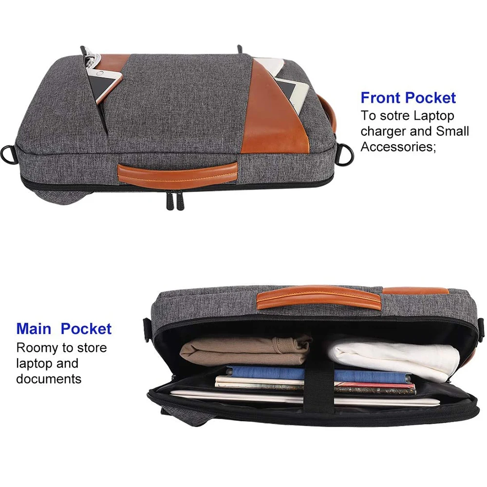 domiso multi use laptop sleeve with handle for 14 15 6 17 inch notebook bag shockproof laptop bag waterproof computer bag free global shipping