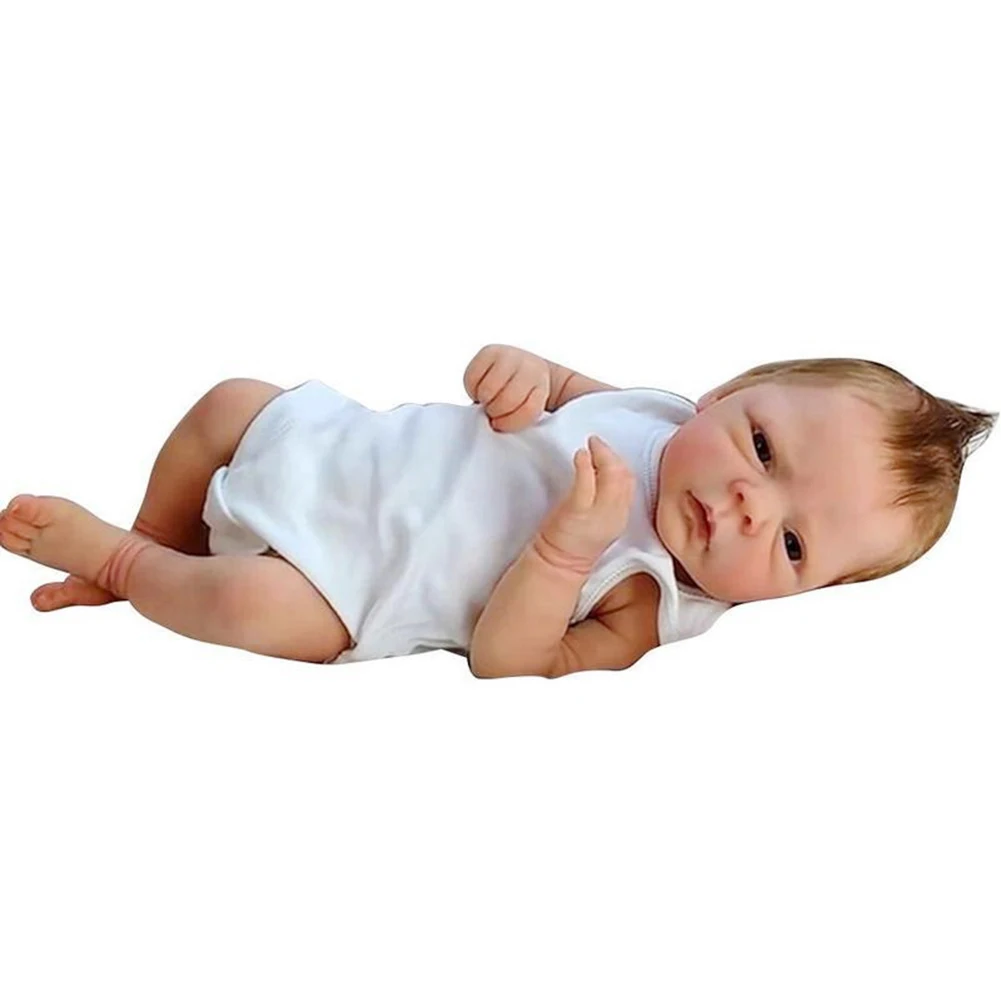 

bebe reborn 46cm Newborn Cute Silicone Reborn Dolls Simulation Doll Kids Bathing Popular Toy for Child Birthday Christmas Gift