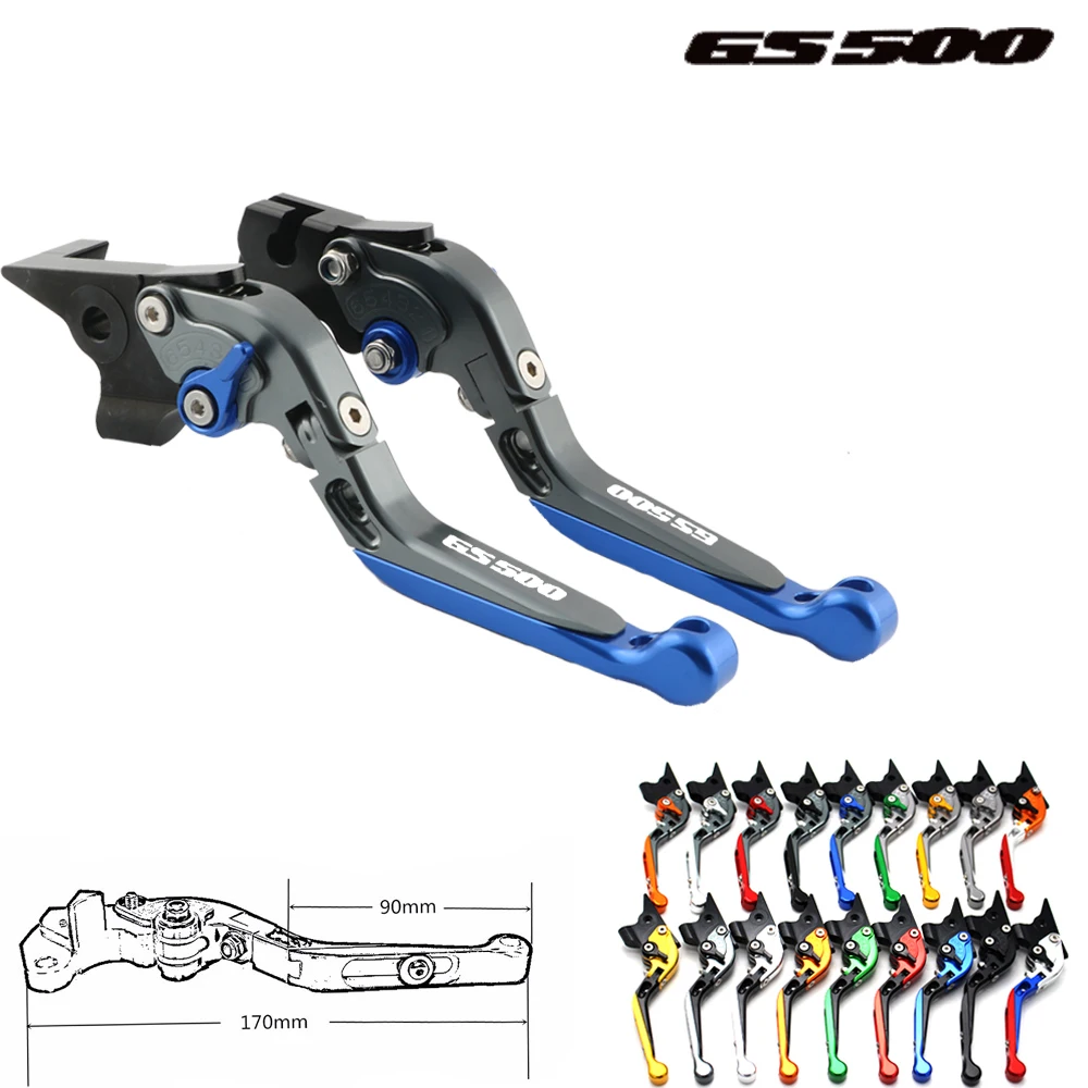 

For Suzuki GS500 GS 500 adjustable motorcycle brake clutch lever with logo titanium alloy CNC 1989-2008 2003 2004 2005 2006 2007