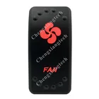 12 В 20 А24 В 10 А двойной красный светодиод 5P вкл. Кулисный переключатель SPST Вентилятор водонепроницаемый для автомобиля лодки грузовика автоматический выключатель