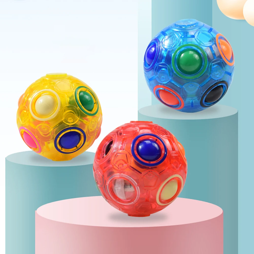 

Креативный волшебный Радужный шар куб скоростной Головоломка мяч для детей Обучающие забавные подарки игрушки для детей взрослых снятие с...