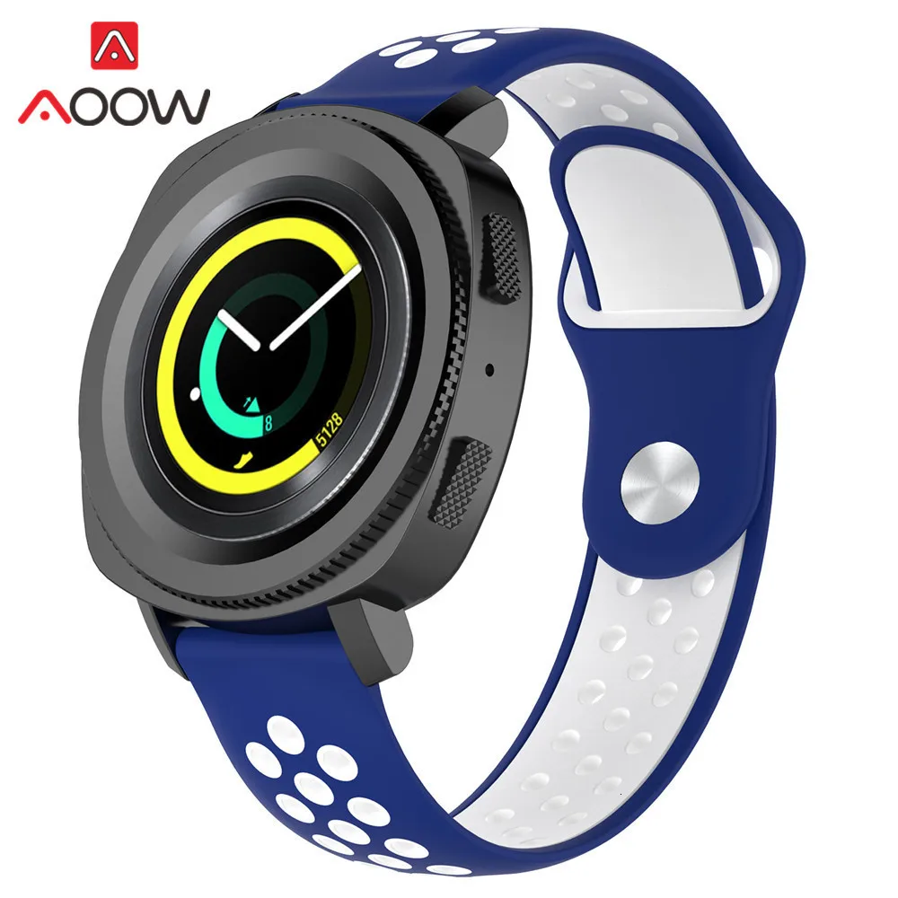 20 мм силиконовый ремешок для часов samsung Galaxy Watch Active 42 мм gear S2 классический Huami Amazfit BIP huawei watch 2 спортивный ремешок