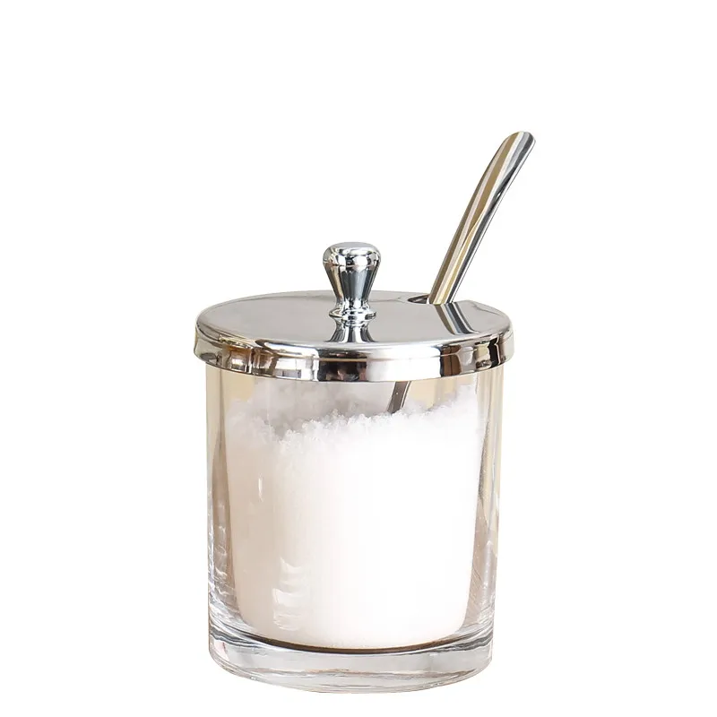 Набор стеклянных банок для приправ из нержавеющей стали контейнер соли кухонные