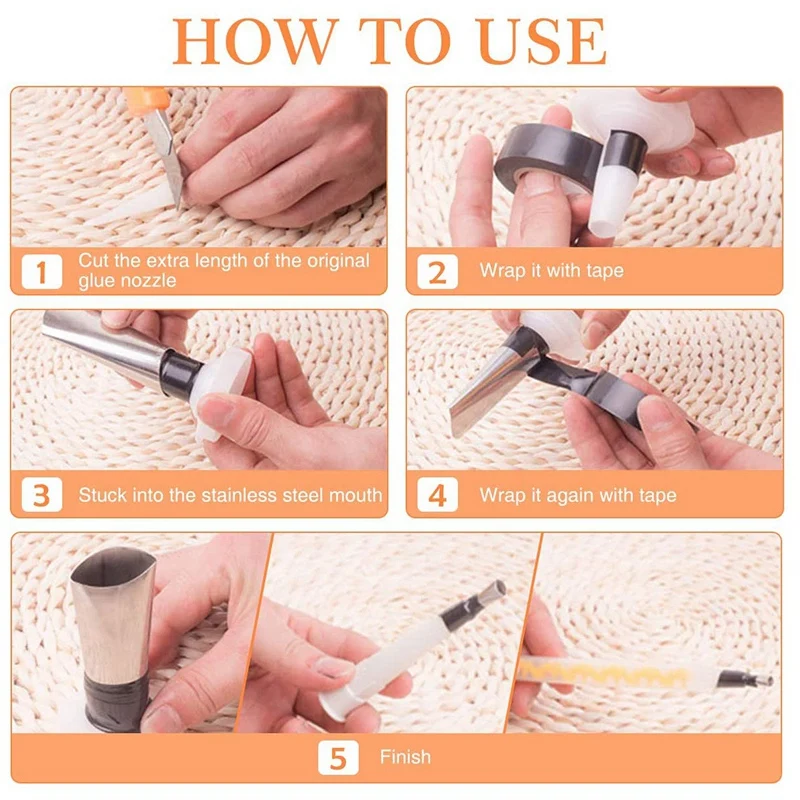 

14 Reusable Coating Nozzles Stainless Steel Glue Nozzle Duckbill Glue Nozzle & 2Pcs Shower Bracket Nozzle Bracket Seat