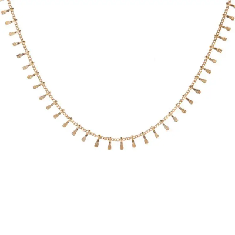 Simple Embossed Pendants Necklaces Female Fashion Jewelry Ladies Choker Necklace Party Gold Silver Color Collier | Украшения и