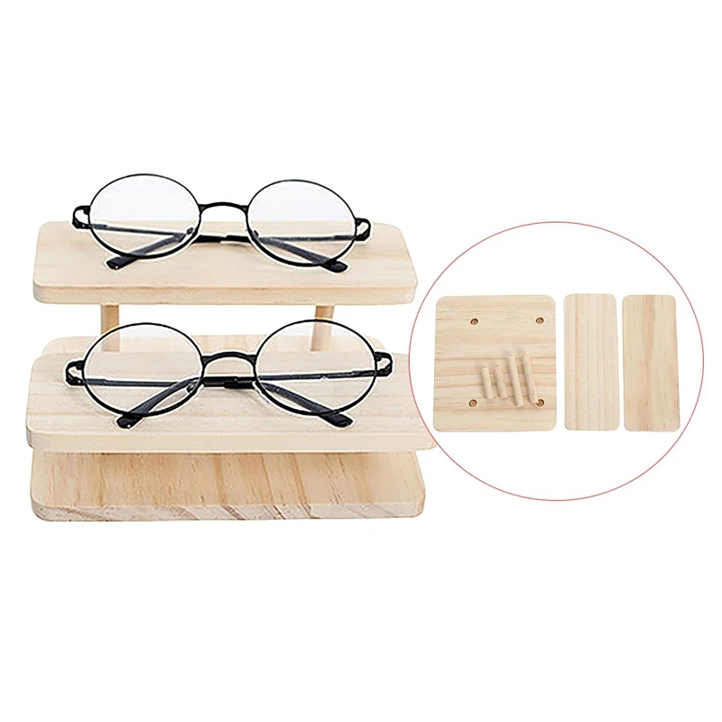 Сборные бамбуковые солнцезащитные очки стенд дисплей ювелирных изделий
