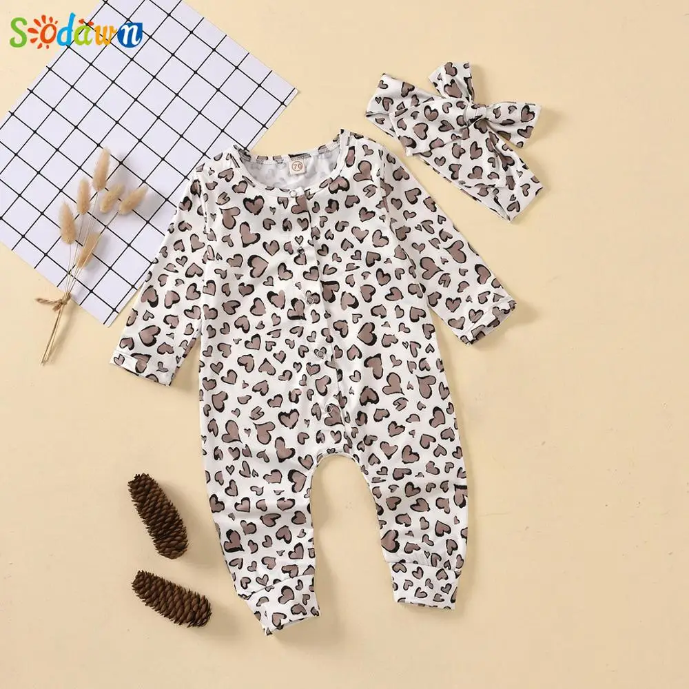 

SodawnSodawn, детская одежда, детский удобный мягкий детский комбинезон с принтом в виде сердца для скалолазания, для маленьких детей