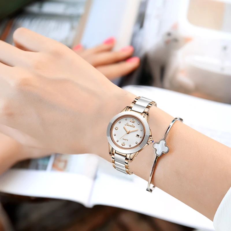 2021 New Creative Waterproof Quartz Watches For WomenSUNKTA Fashion Women Watches Rose Gold Ladies Bracelet Watches Reloj Mujer enlarge