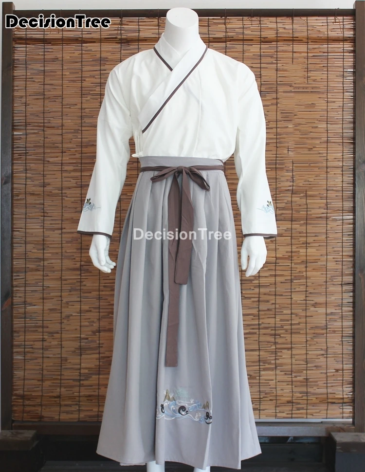 2021 hanfu мужской Китайский древний винтажный халат роскошный вечерний костюм