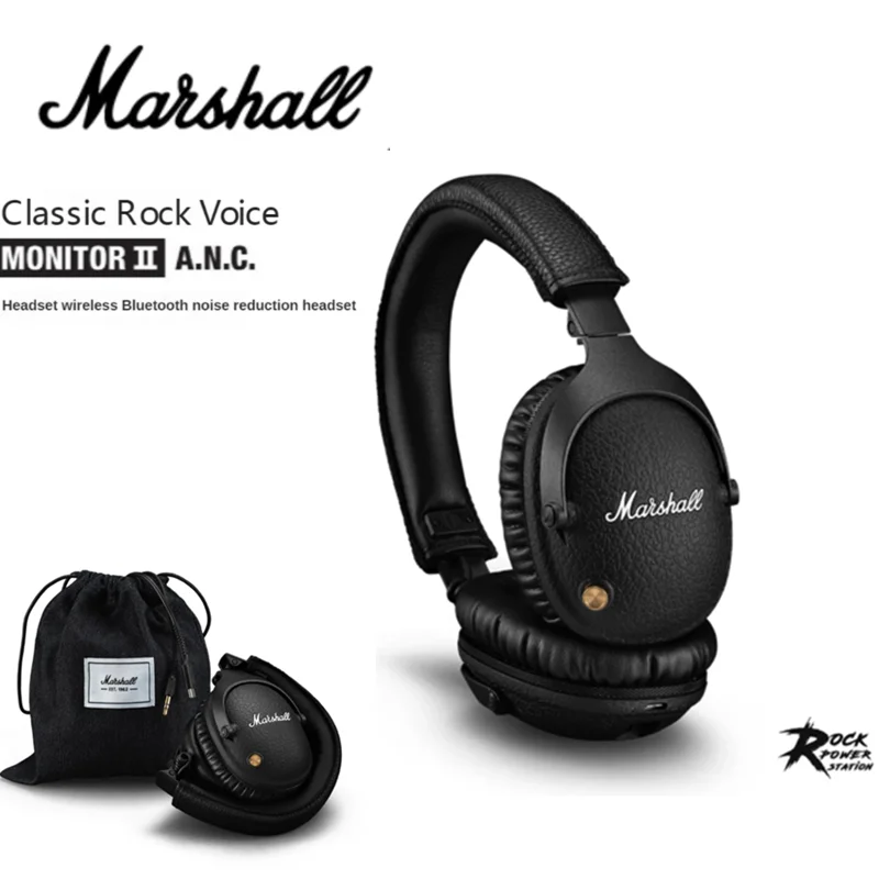 100% Оригинальные Marshall Monitor II ANC беспроводные Bluetooth-наушники музыкальные Игровые