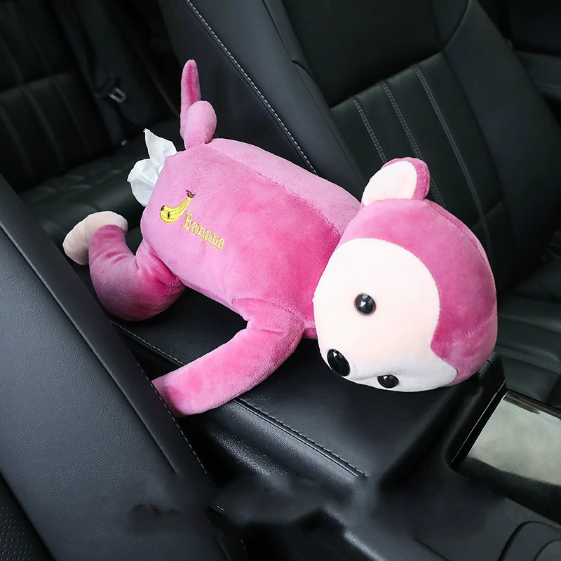 Симпатичные коробки для салфеток обезьяны креативные автомобильные