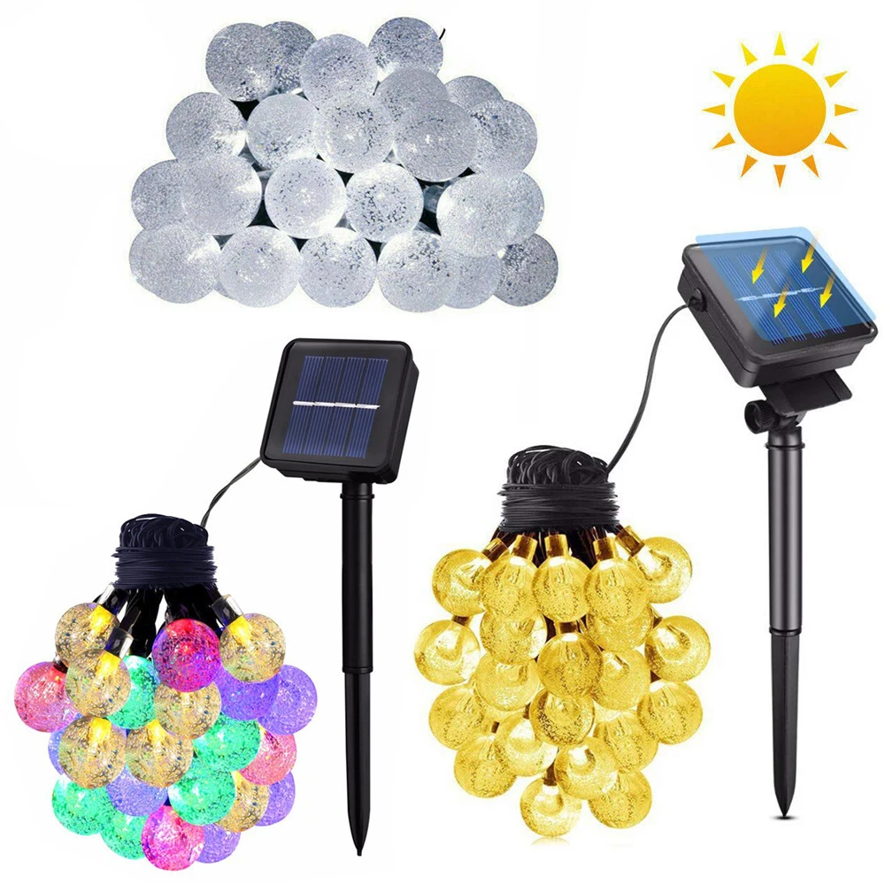 

Гирлянда с хрустальными шариками, 20/30/50 светодиодов