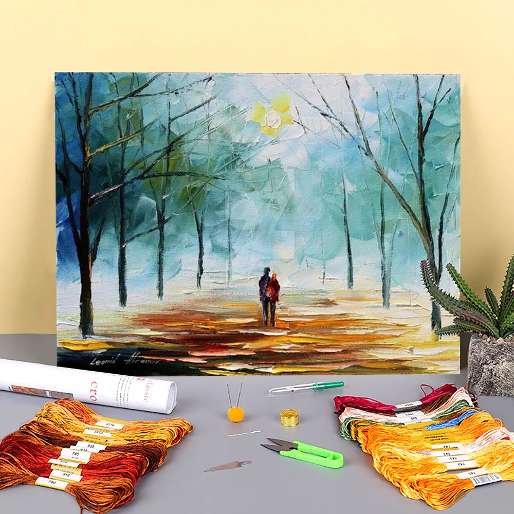 

Ткань с принтом на день снега, 11CT, узоры для вышивки крестиком, нитки DMC, рукоделие, картина, вязание, ручная работа