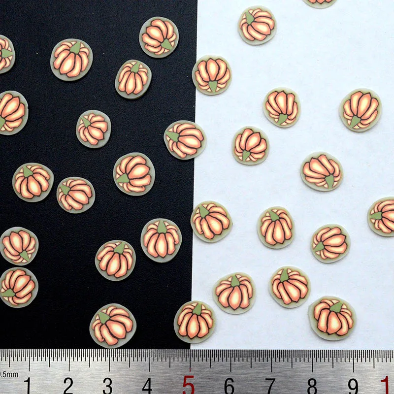 100 г/лот полимерная глина тыква Рождество спасибо присыпка прекрасные конфетти