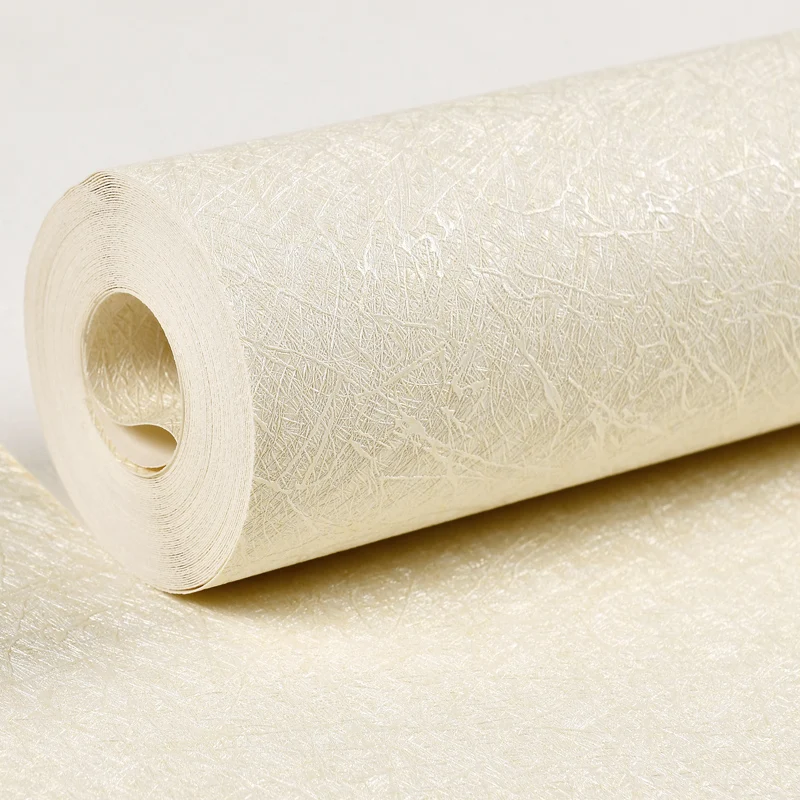 

Однотонные простые водонепроницаемые ПВХ светло-белые желтые льняные шелковые обои для спальни гостиной гостиницы магазина инженерные обои