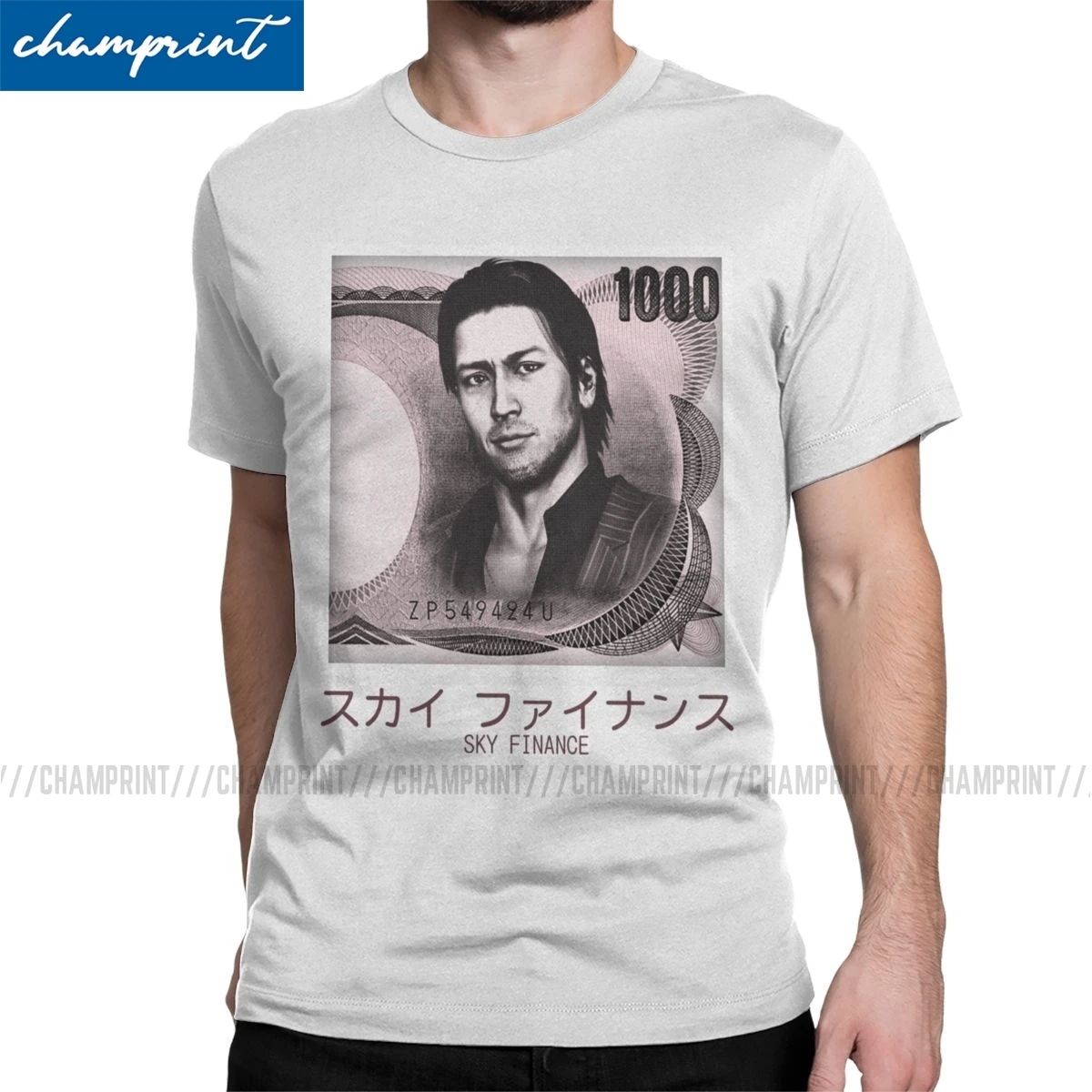 Мужская футболка Akiyama 1000 иен якудза Японский дракон гангстер видеоигра