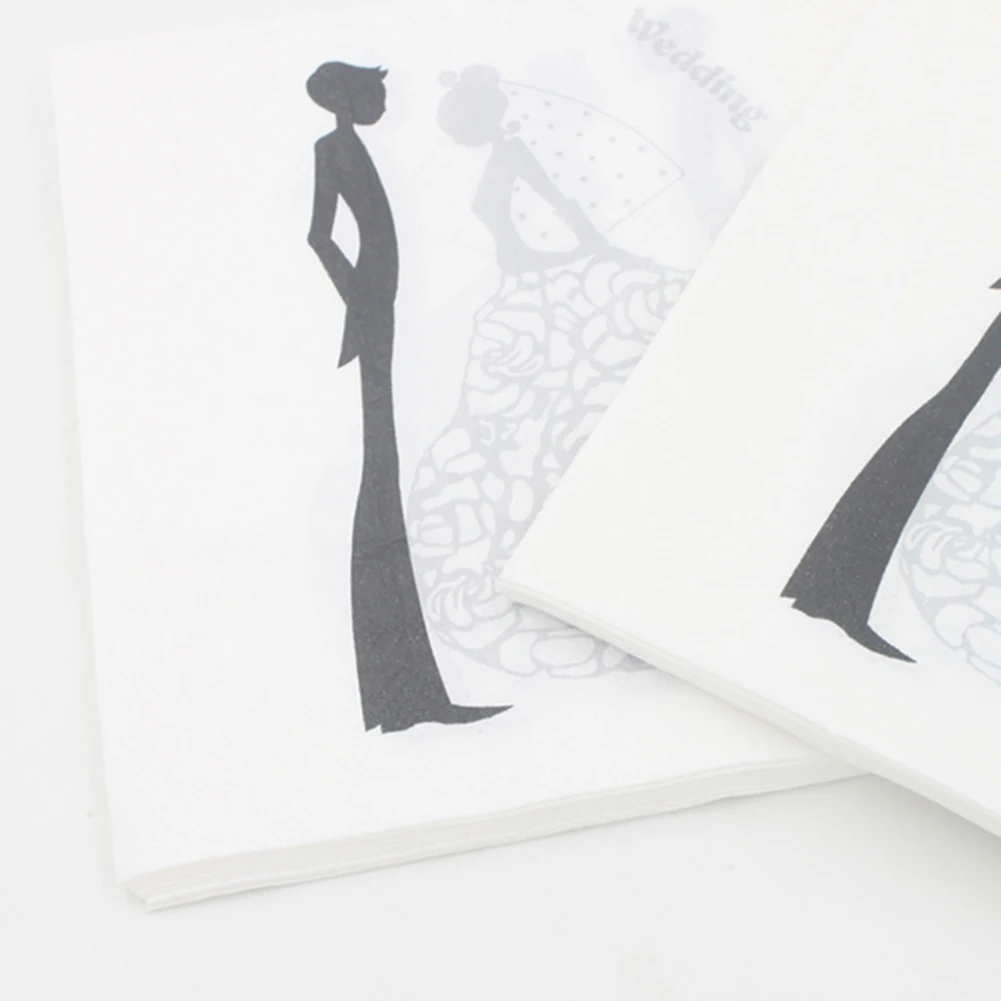 20 шт. Рождественские салфетки с принтом розы рождественские для дома вечерние