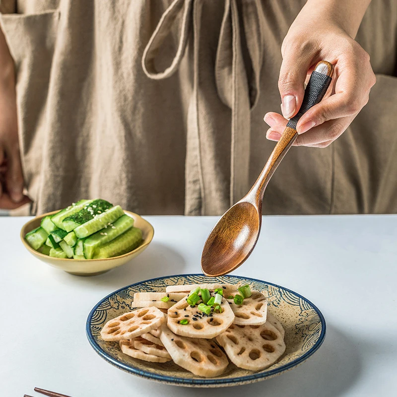 

Simple Japanese Wooden Spoon Chopsticks Set, Boxed Tableware, Safe Outdoor Wooden Spoon Chopsticks, Natural Environment-Friendly