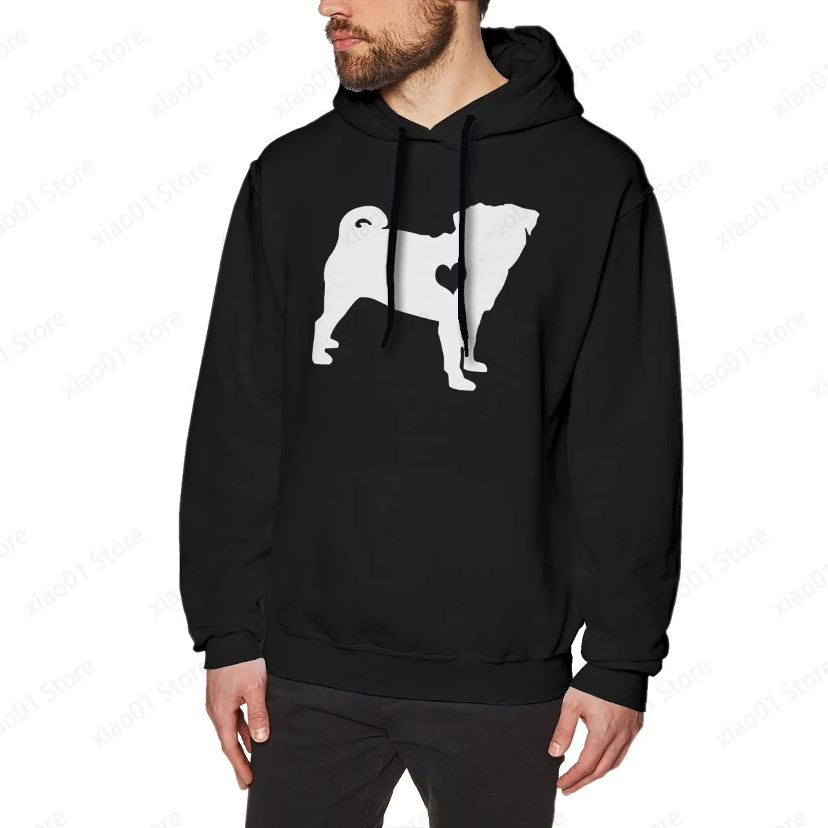 

Adore Pugs Hoodie Sweatshirts Fashion Graphics Harajuku Streetwear Hoodies